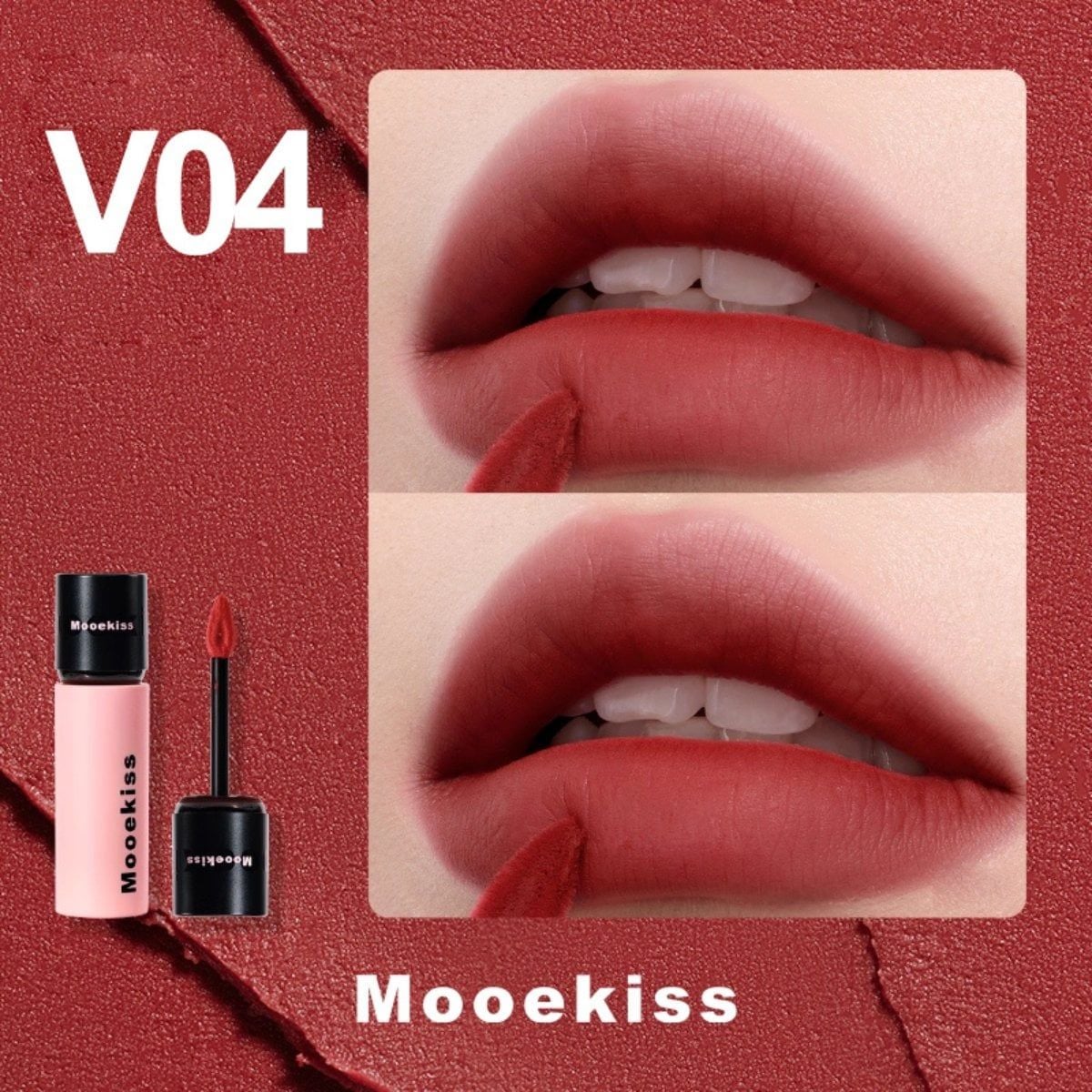  T6 - Son kem Mooekiss Soft Matte Lip Cream 3G #04 