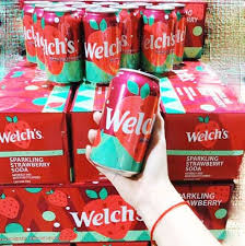  B497 -  Nước ngọt Welch mỹ thùng 12 lon #Vị Dâu 