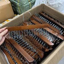  B359 - Combo 5 móc gỗ treo quần áo 