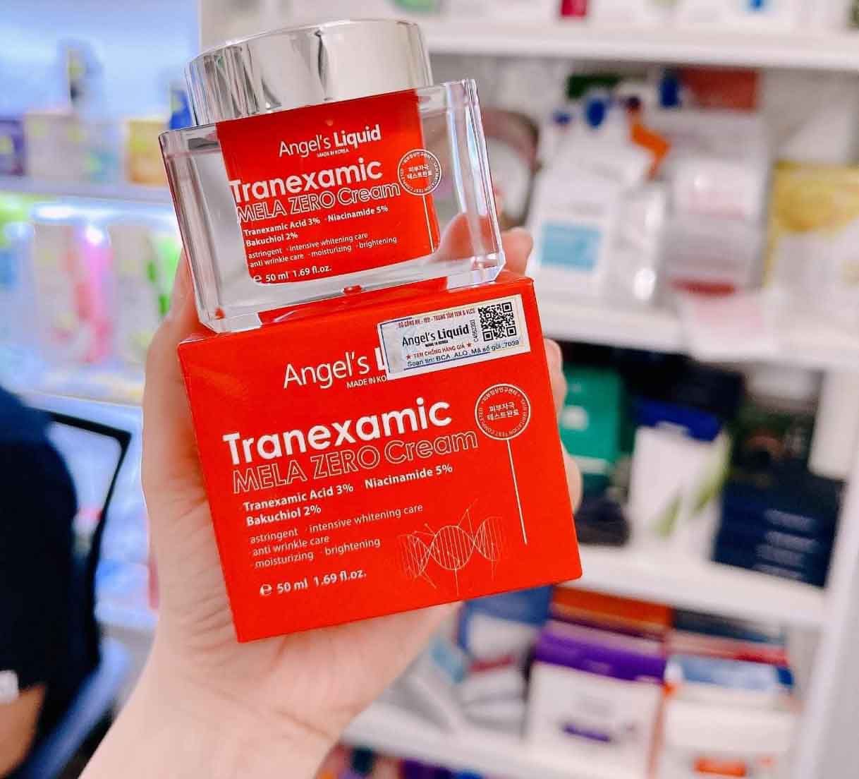  A17-Kem dưỡng Angel’s Liquid Tranexamic Mela Zero Cream 50ml 