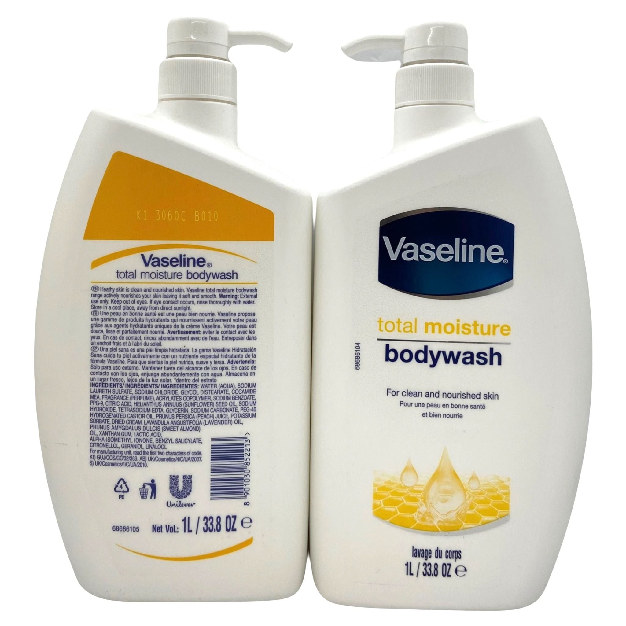  A308 - Sữa Tắm Dưỡng Ẩm Vaseline Body Wash 1L 
