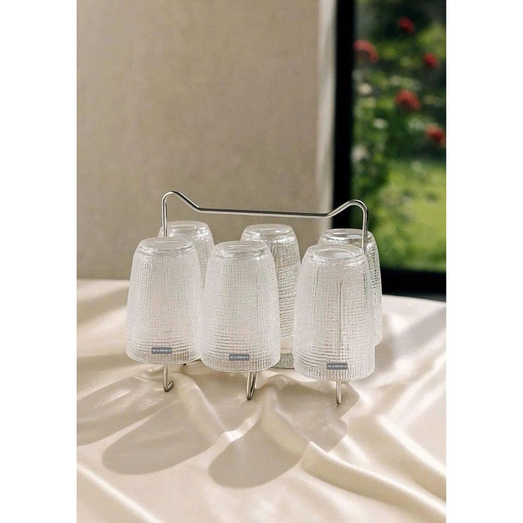  A431- Set 6 ly thủy tinh cao cấp Crista 