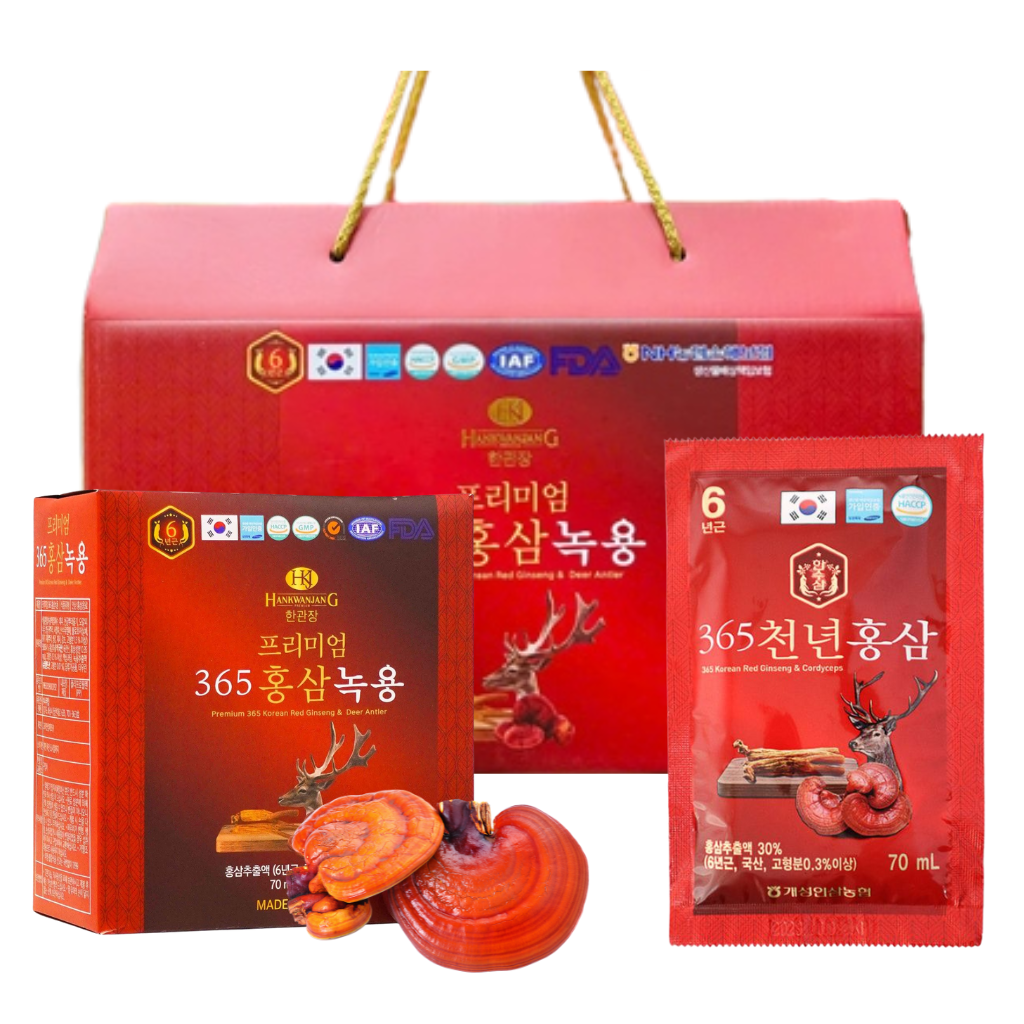  A485 - Nước hồng sâm nhung hươu linh chi 20 gói x70ml 