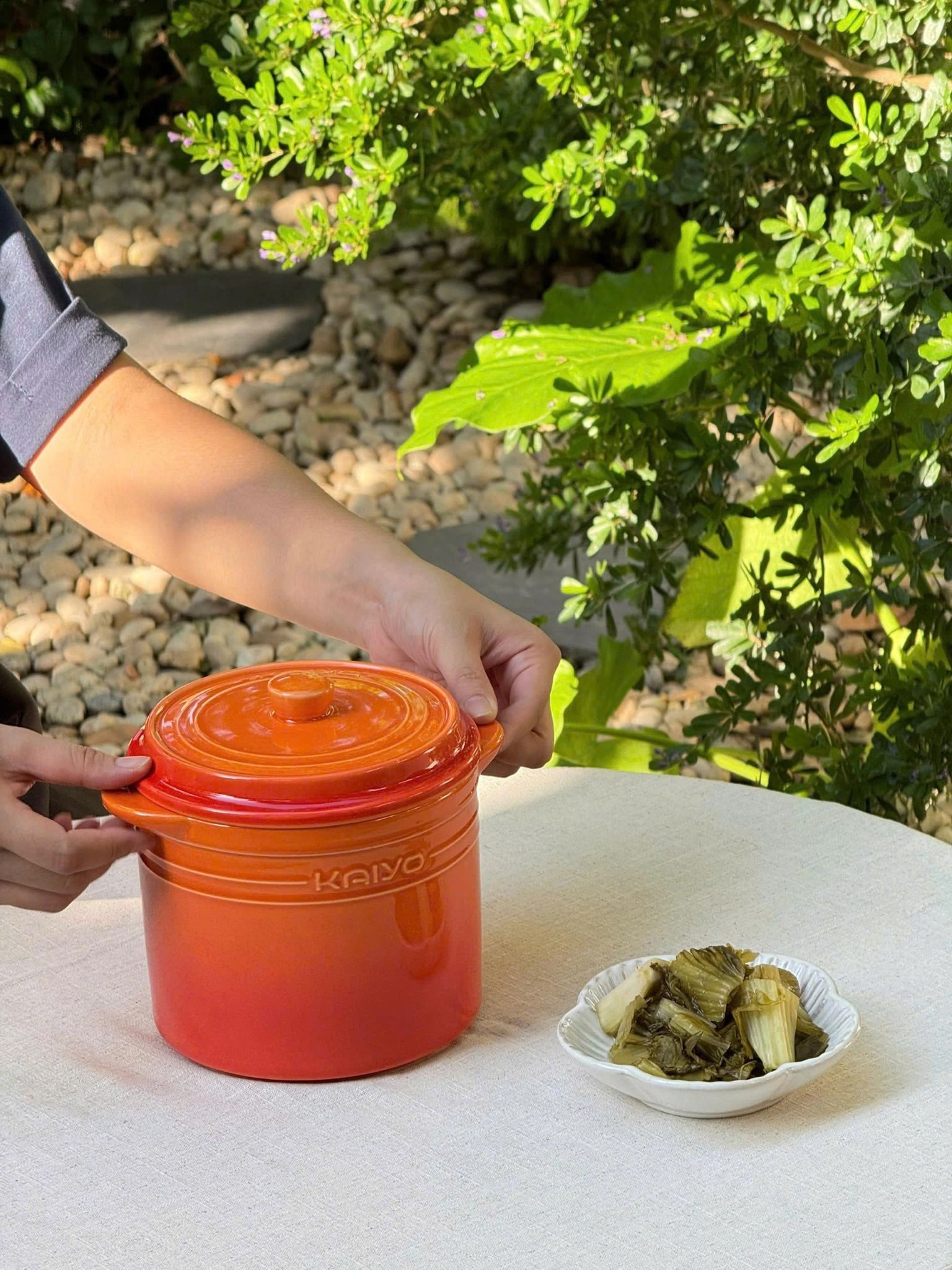  A408- Hũ sứ muối dưa cà Rainbow Kaiyo 1.5l KCC5110 