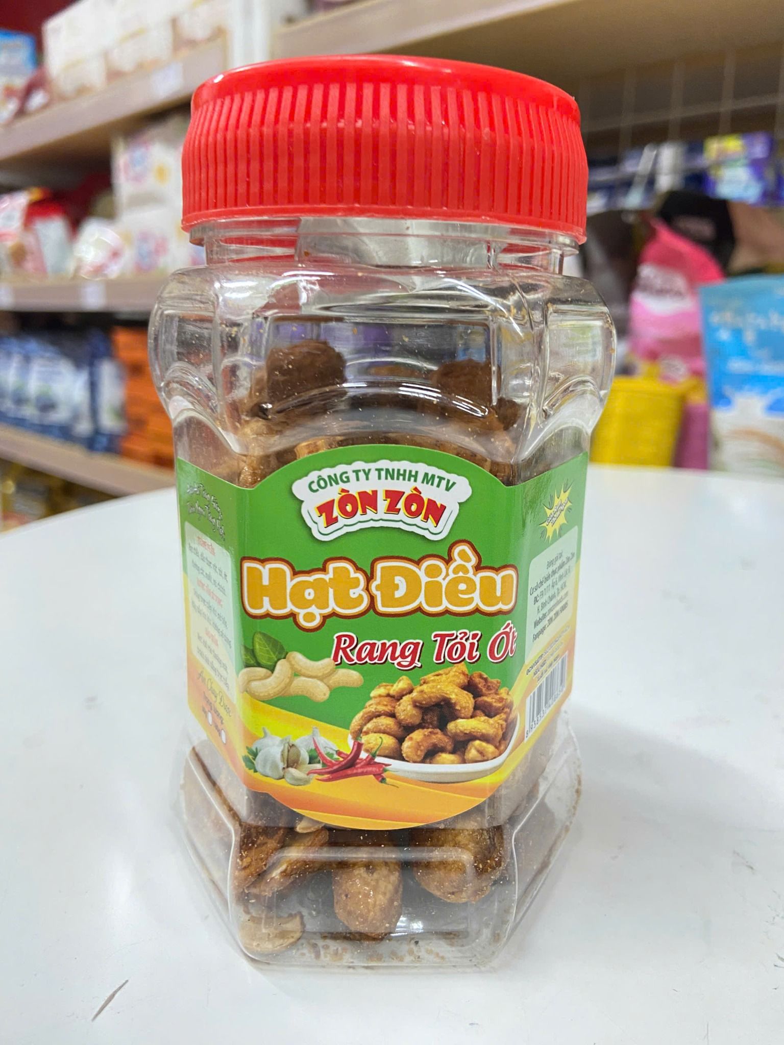  B252- Hạt điều rang tỏi ớt Zon Zon 