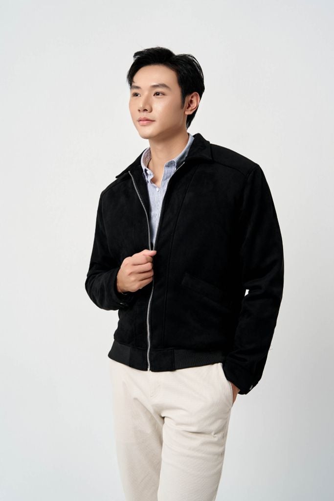Áo Khoác Da Lộn Nam ADLOL610