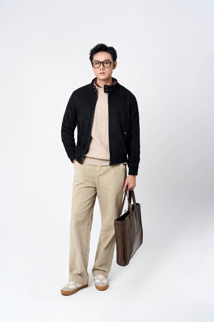Áo Khoác Da Lộn Nam ADLTK601