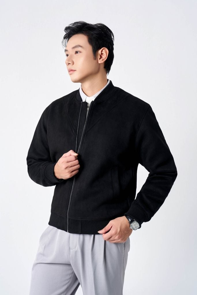 Áo Khoác Da Lộn Nam ADLTK602