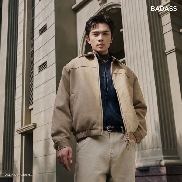 Áo Khoác Da Lộn Nam ADLTK603