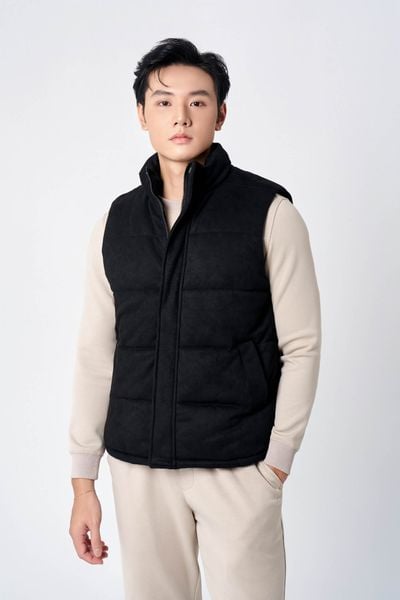 Áo Khoác Gile Da Lộn Nam AKHTK603