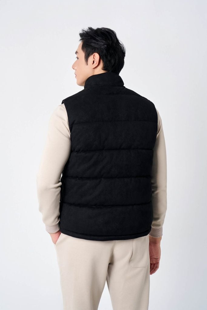 Áo Khoác Gile Da Lộn Nam AKHTK603