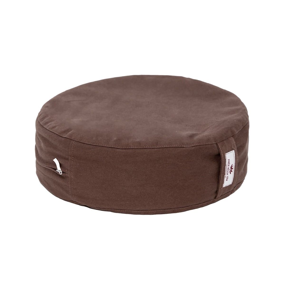  Bồ đoàn ruột vỏ đậu xanh (Gối ngồi thiền tròn) Thiên Nhiên Tâm - Nâu 