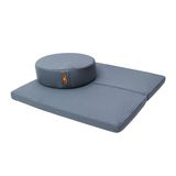  Bộ gối ngồi thiền ruột mút (Bồ đoàn và Tọa cụ) Thiên Nhiên Tâm - Xám 