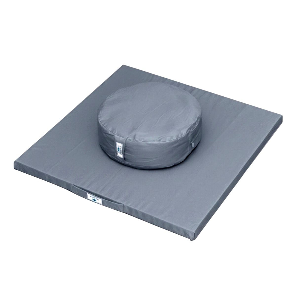  Bồ đoàn ruột vỏ đậu xanh (Gối ngồi thiền tròn) Thiên Nhiên Tâm - Xám 