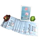 Bộ Thẻ Quà Tặng Cuộc Sống (Sen xanh) - Thư pháp Thanh Sơn 