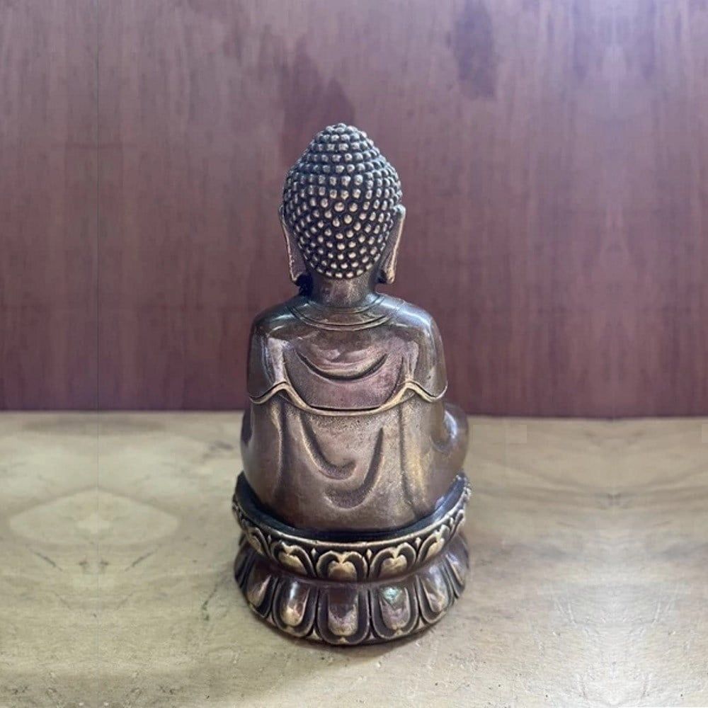  Tượng Đức Phật Thích Ca bằng đồng cao 14cm 