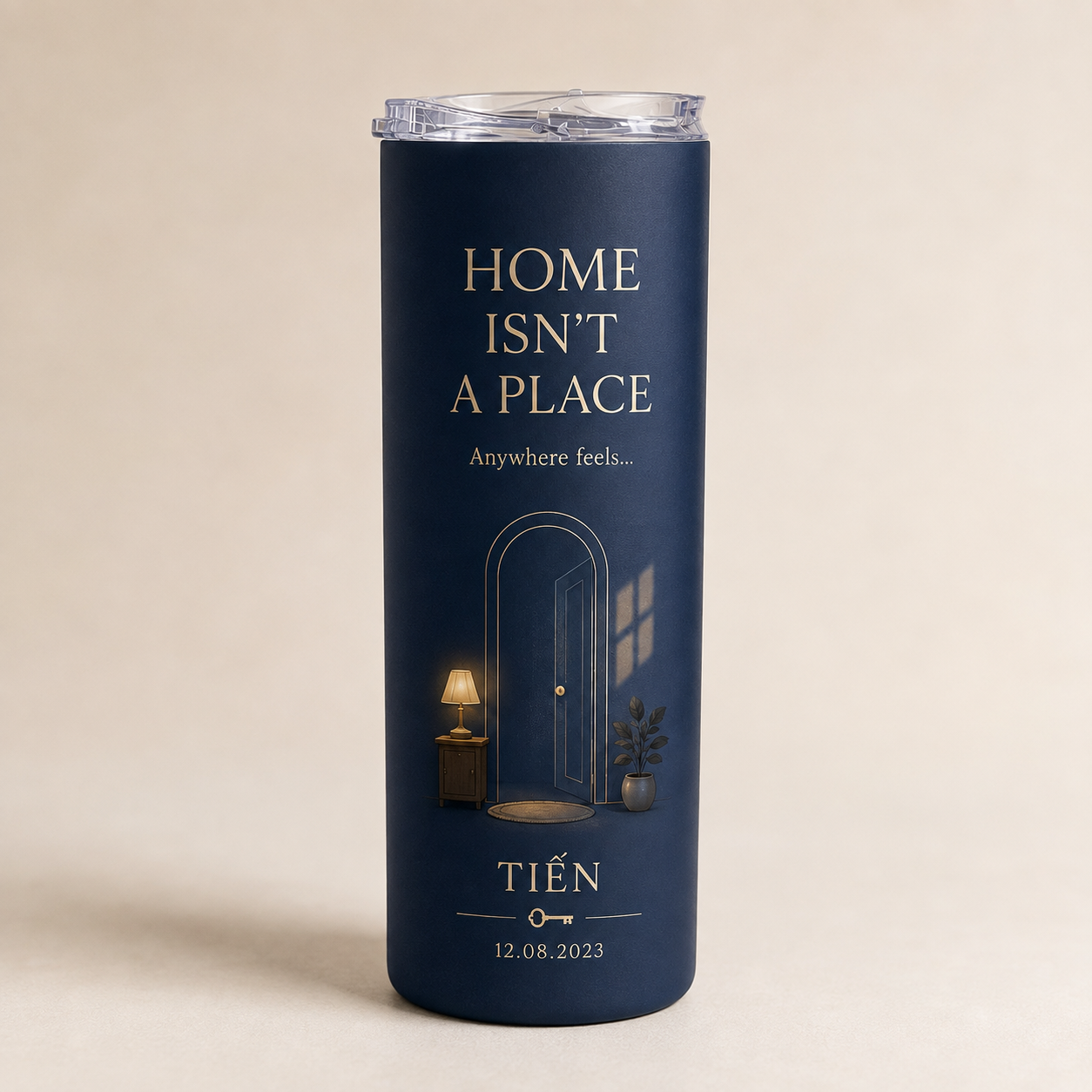 Bình giữ nhiệt "Home is you" 590ml Cá nhân hóa