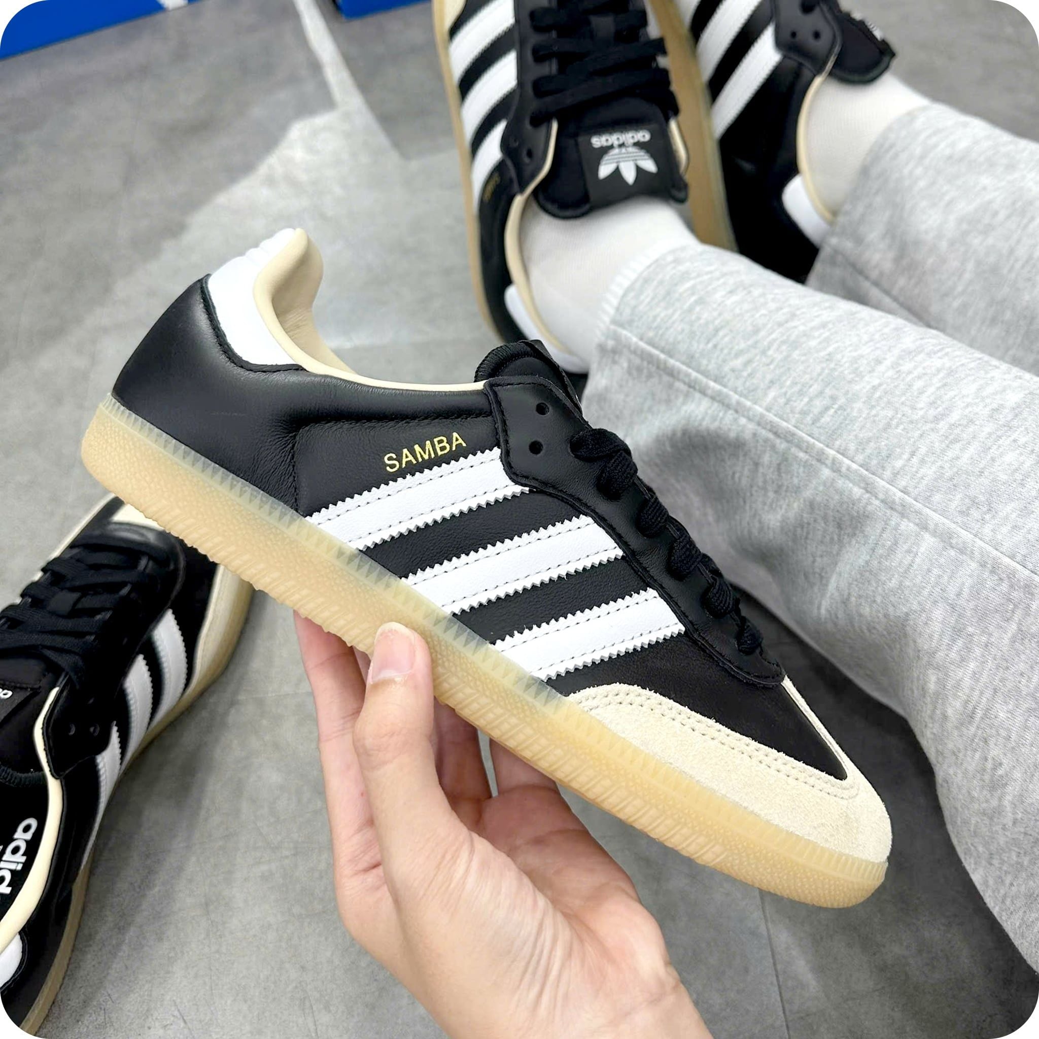  SAMBA OG CORE BLACK CLOUD WHITE GUM JS3832 
