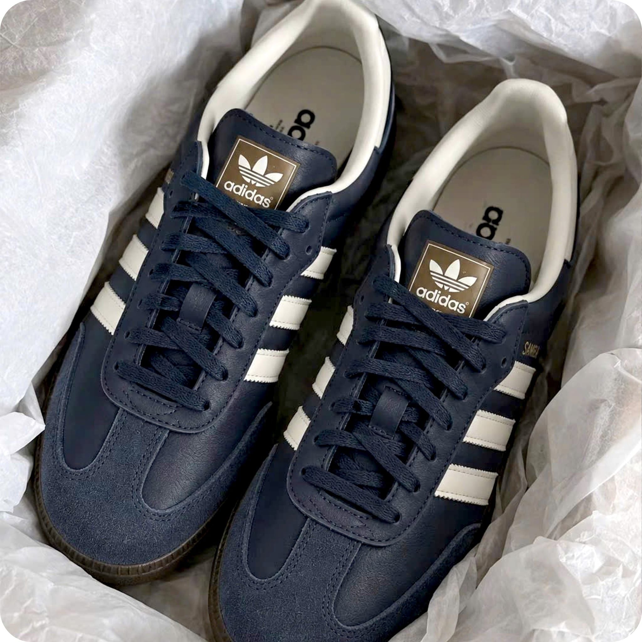  ADIDAS SAMBA OG NAVY WHITE GUM ID2056 