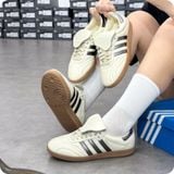  ADIDAS SAMBA LT CREAM METALLIC BLACK GUM JP6143 