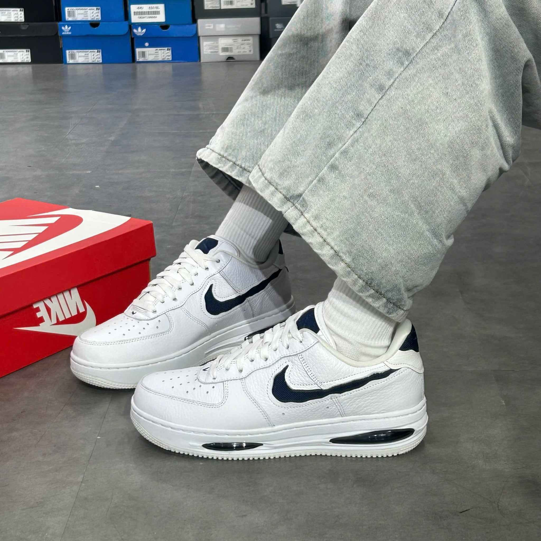  NIKE AIR FORCE 1 LOW EVO MIDNIGHT NAVY HF3630-102 