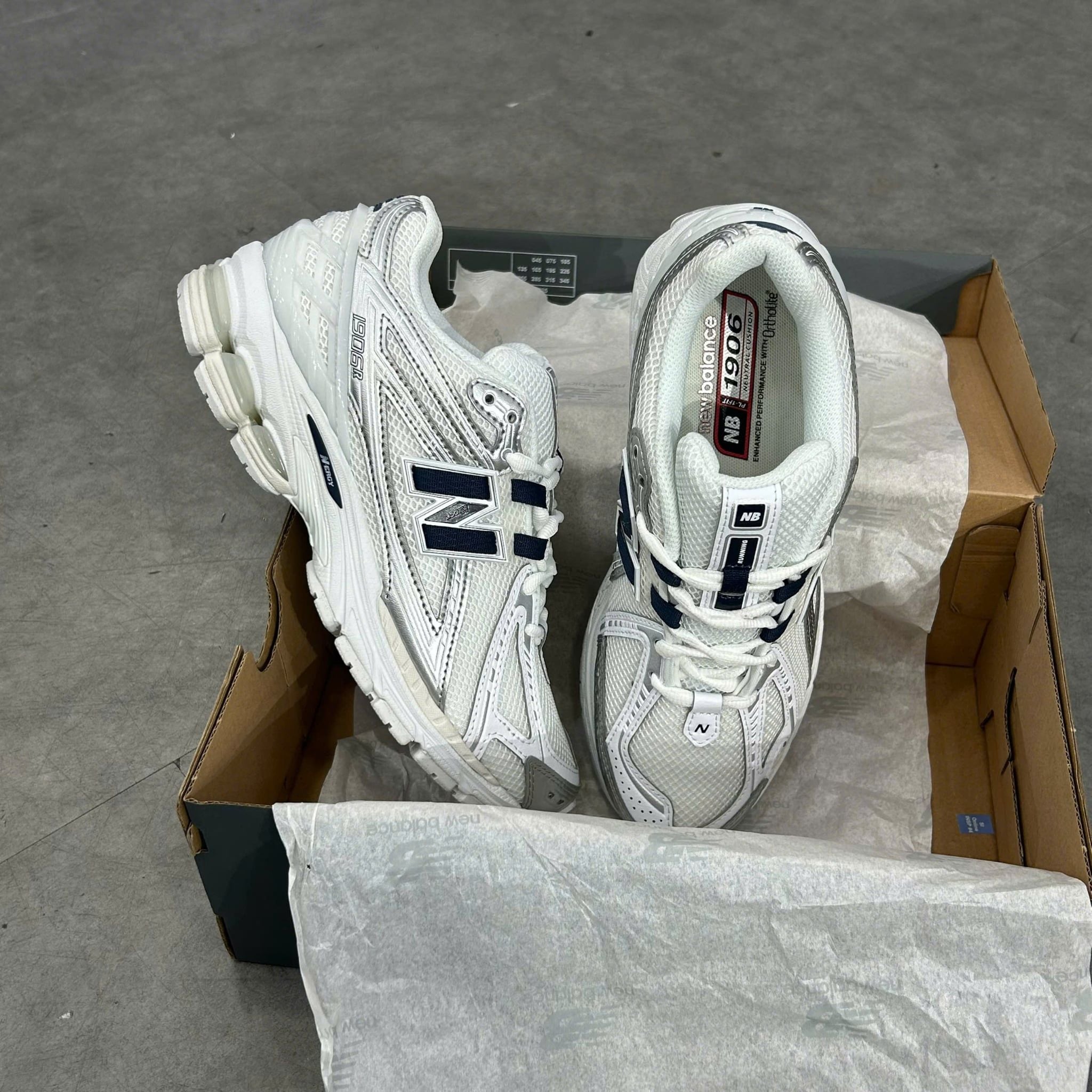  NEW BALANCE 1906R WHITE NAVY SILVER METALLIC U1906RCM 