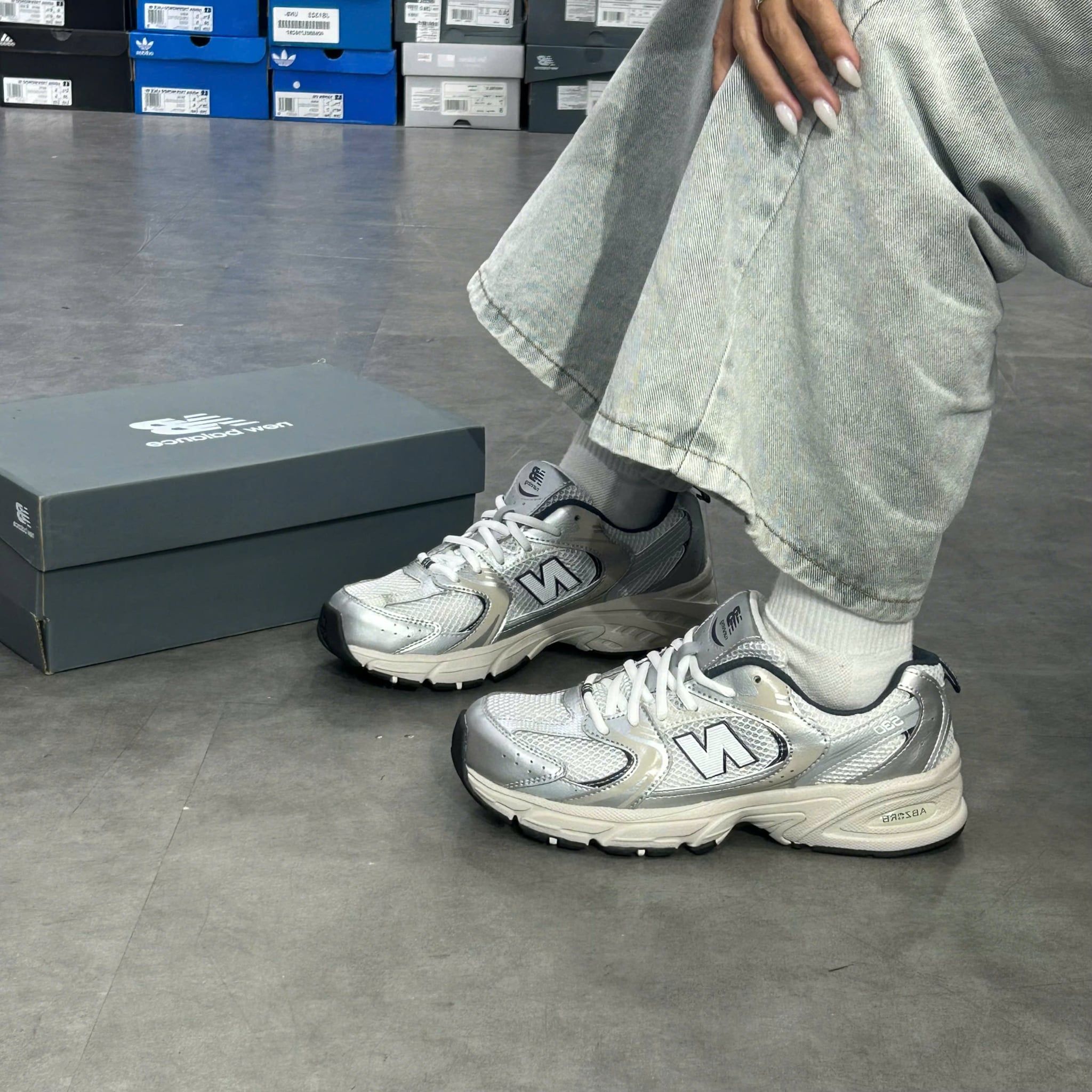  NEW BALANCE 530 SUMMER FOG NAVY GS GR530KA 