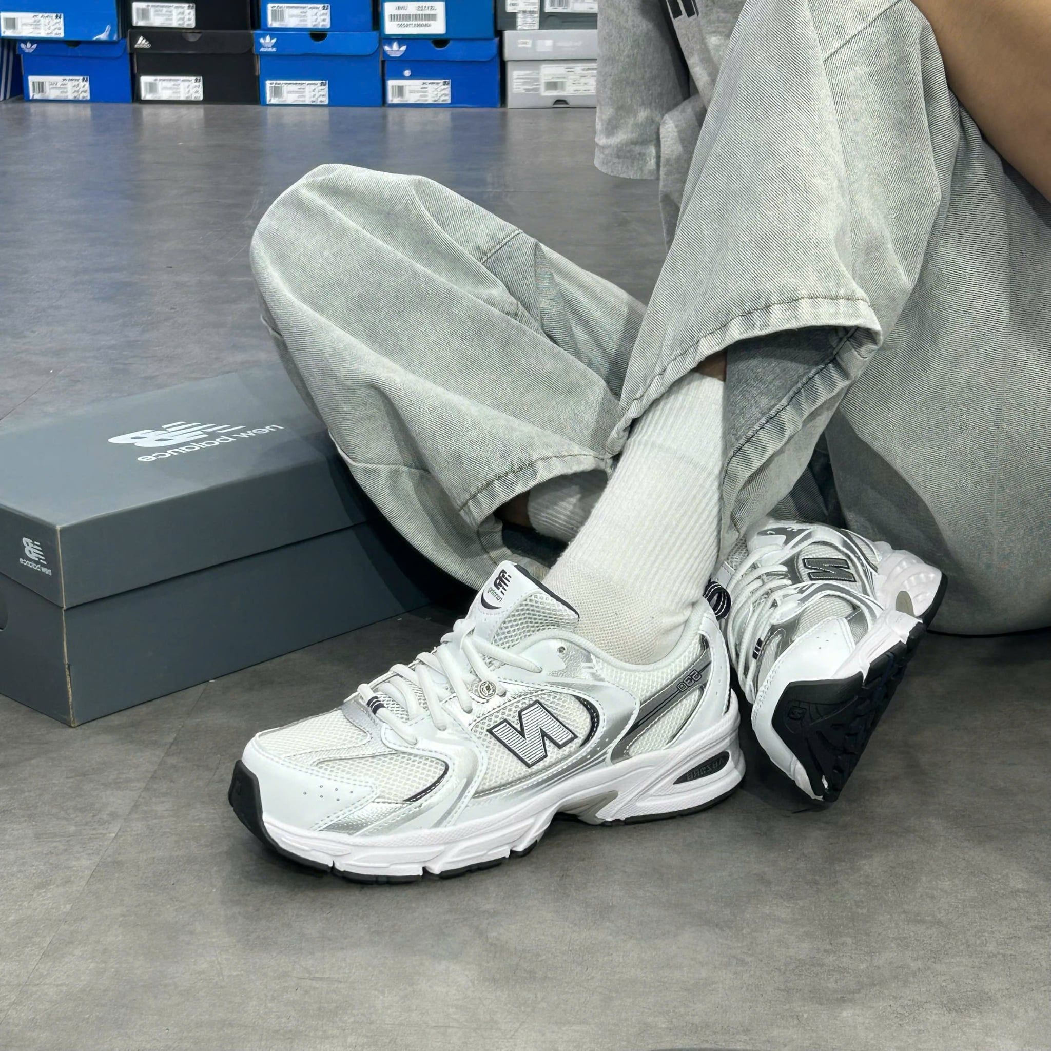  NEW BALANCE 530 WHITE NATURAL INDIGO GR530SB1 