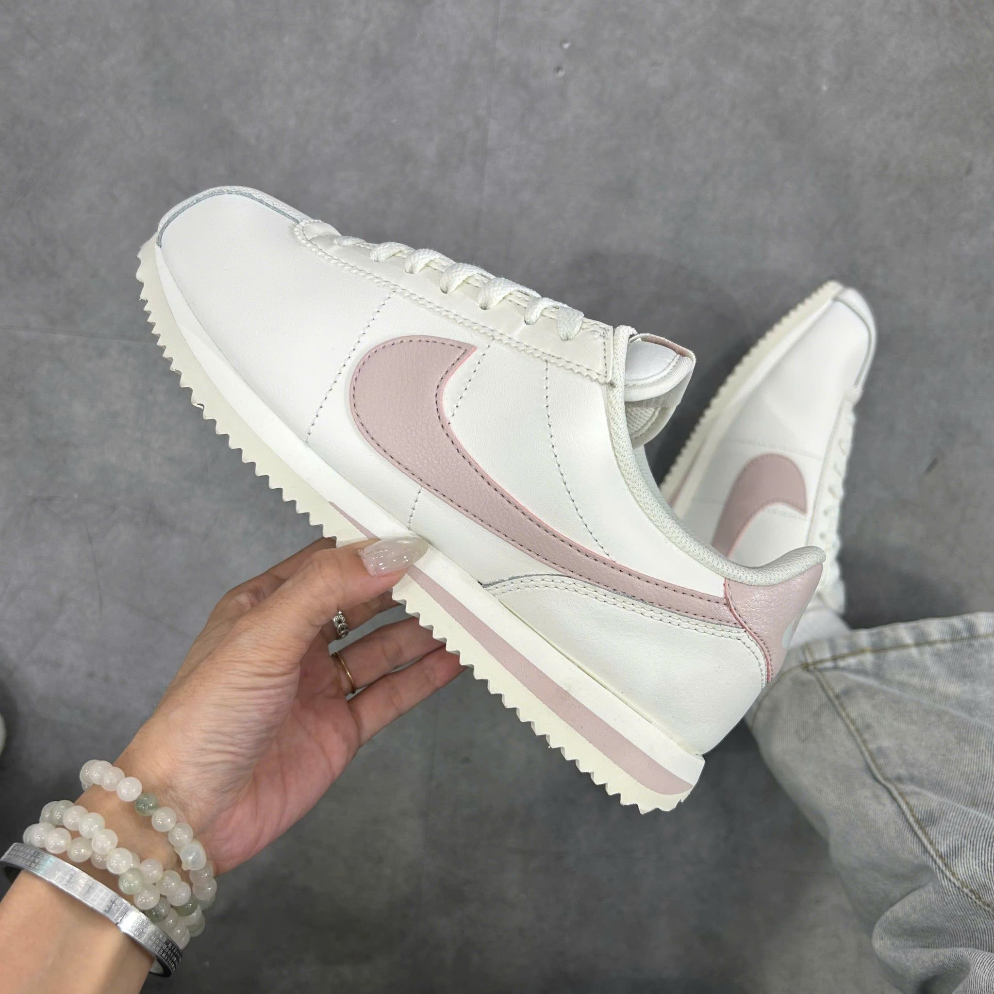  NIKE CORTEZ LEATHER SAIL DARK PINK DN1791-116 