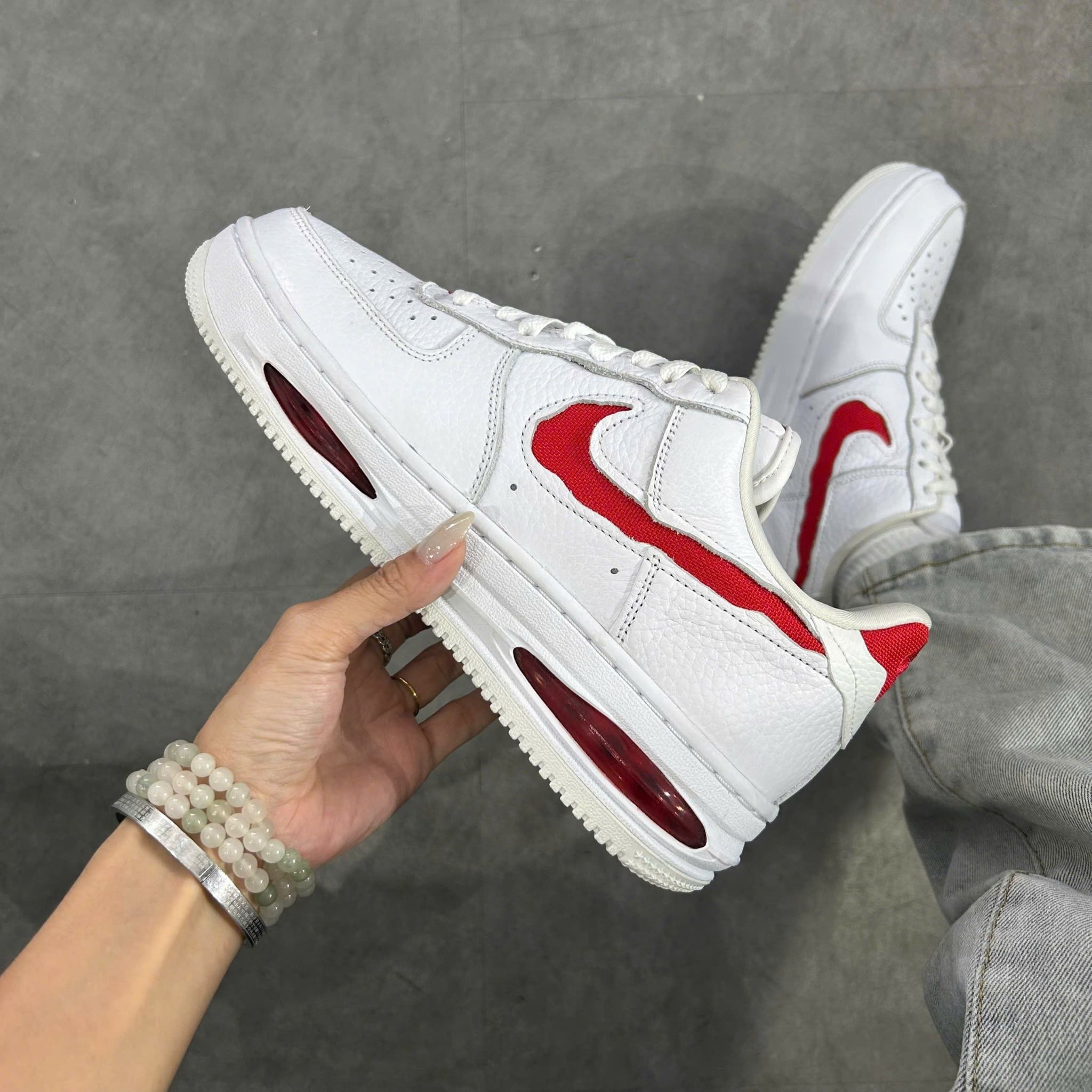  NIKE AIR FORCE 1 LOW EVO UNIVERSITY RED HF3630-100 