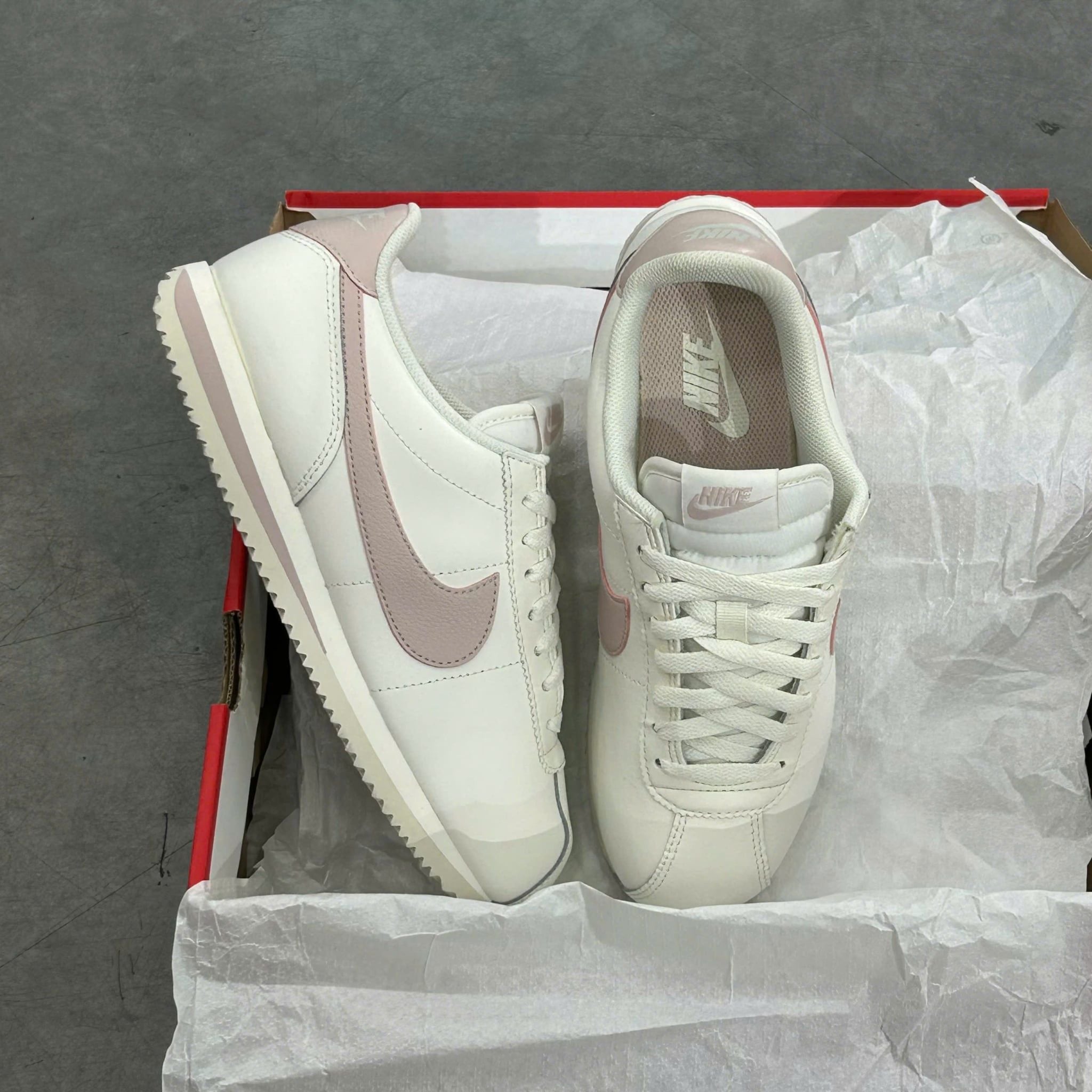  NIKE CORTEZ LEATHER SAIL DARK PINK DN1791-116 