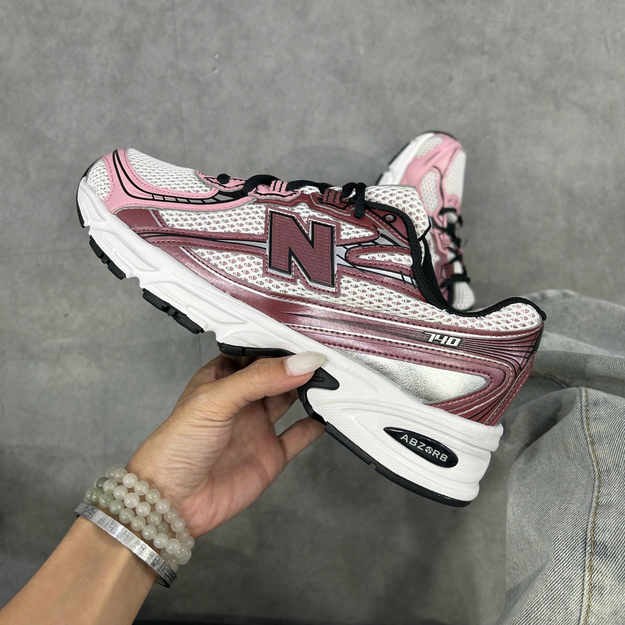  NEW BALANCE 740 WASHED BURGUNDY PINK TAFFY U740PG2 