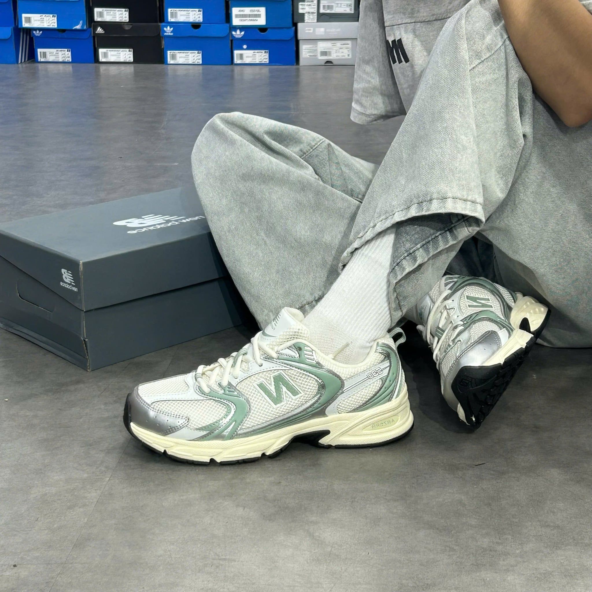  NEW BALANCE 530 METALLIC MOSAIC GREEN U530SEB 