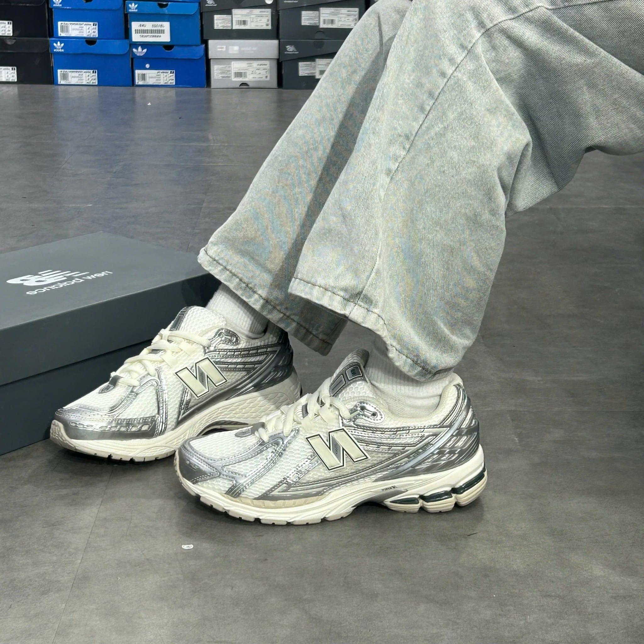 NEW BALANCE 1906R SILVER METALLIC SEA SALT M1906REE 