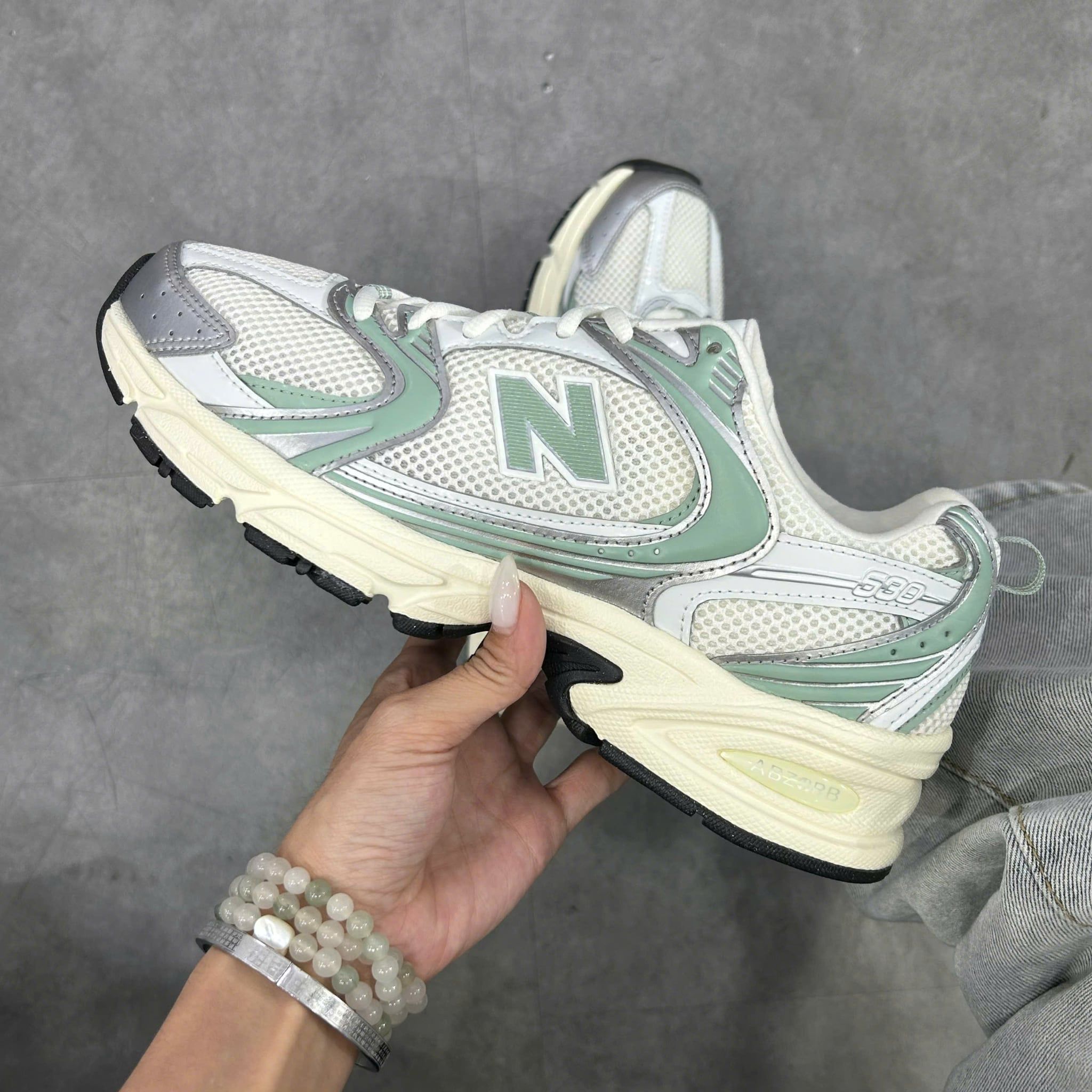  NEW BALANCE 530 METALLIC MOSAIC GREEN U530SEB 