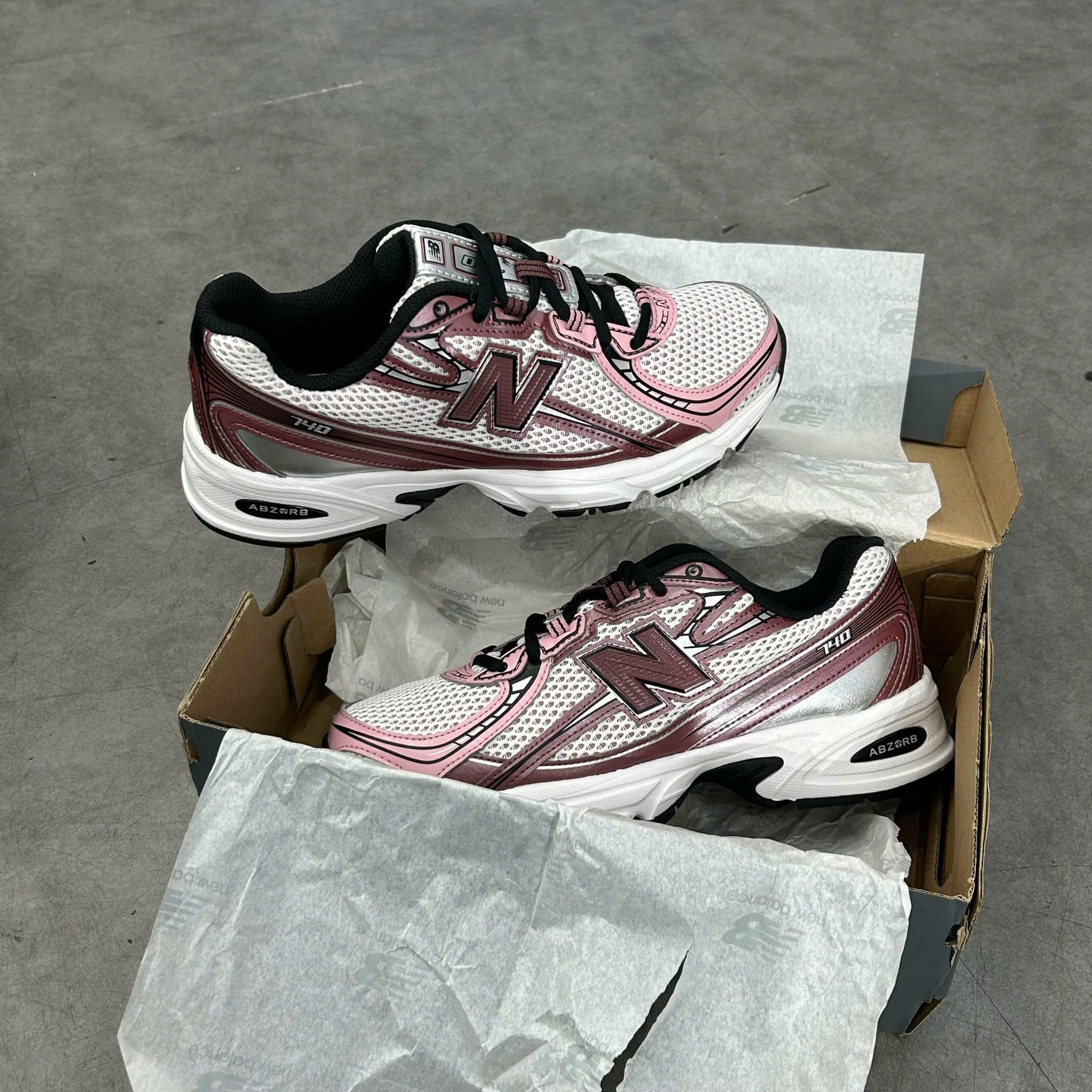  NEW BALANCE 740 WASHED BURGUNDY PINK TAFFY U740PG2 