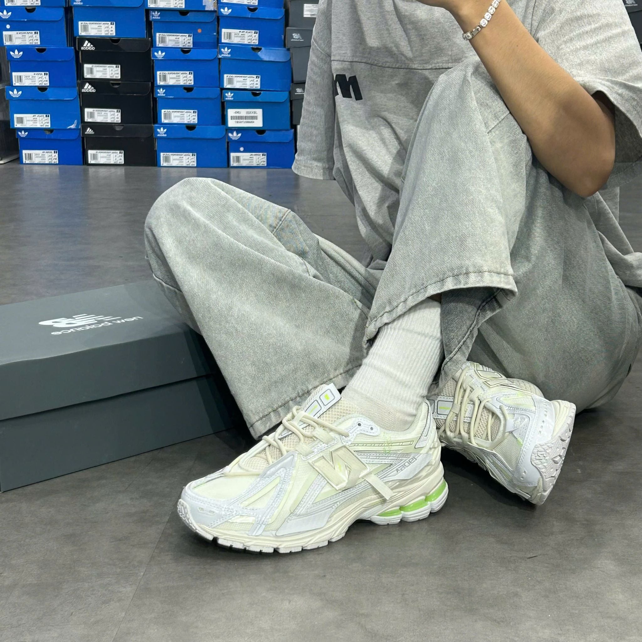  NEW BALANCE 1906R AWHITE GREEN U1906AE 
