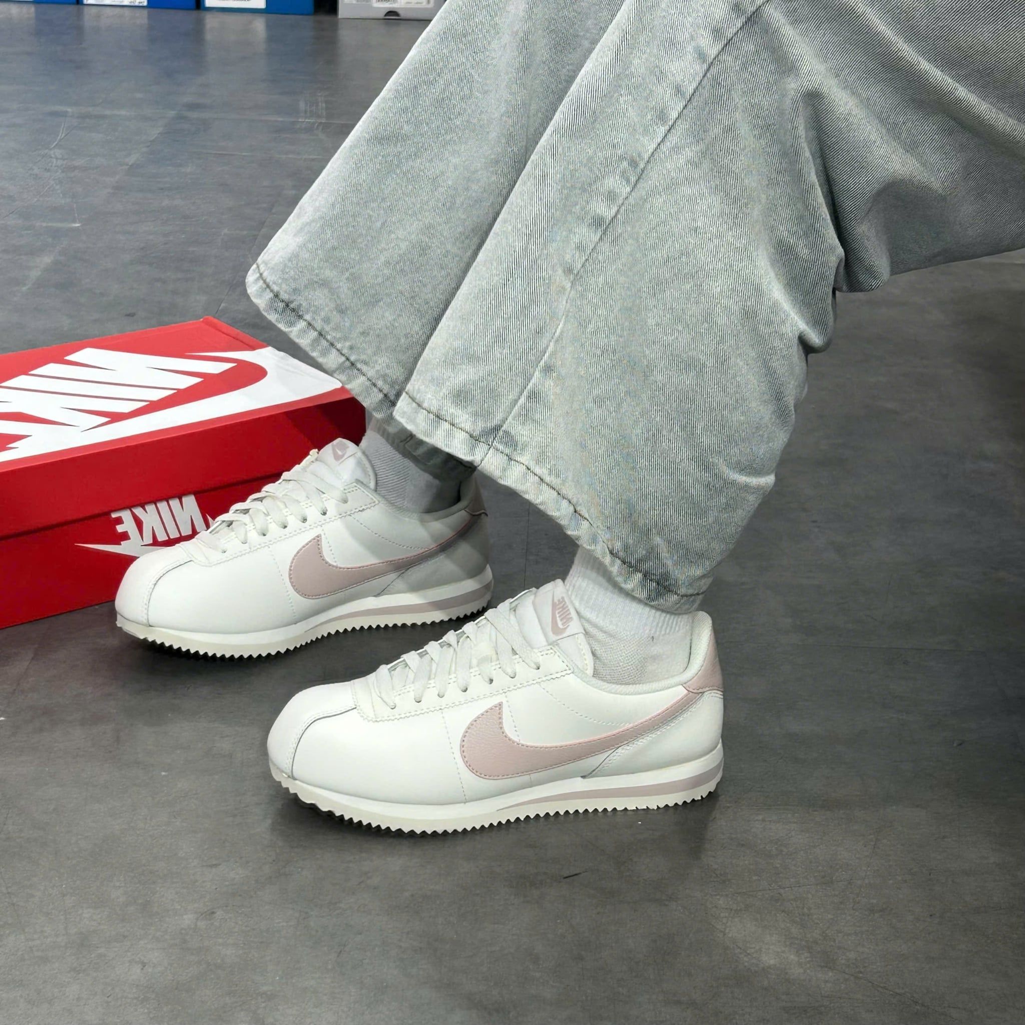  NIKE CORTEZ LEATHER SAIL DARK PINK DN1791-116 