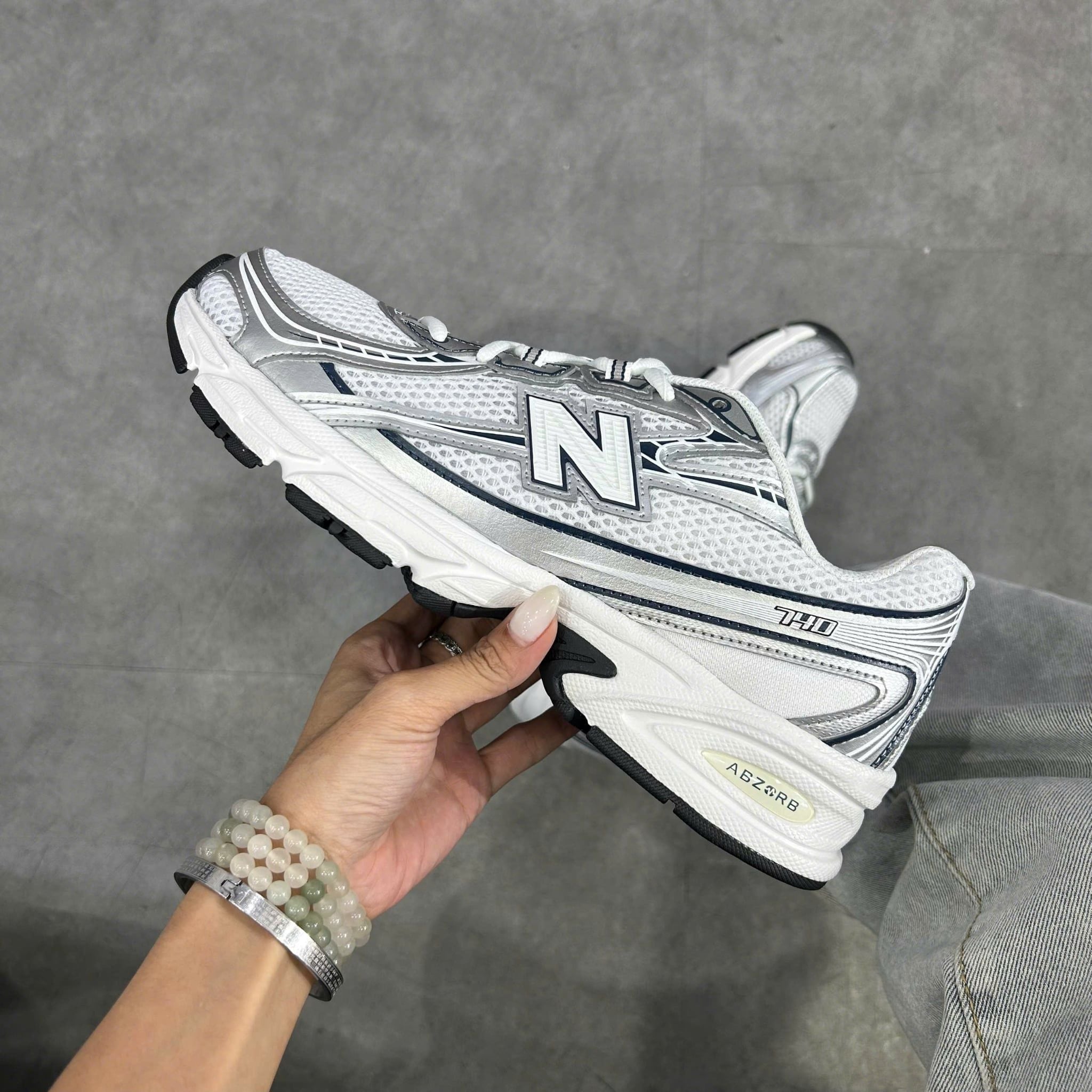  NEW BALANCE 740V2 WHITE SHADOW GREY NAVY U740WN2 