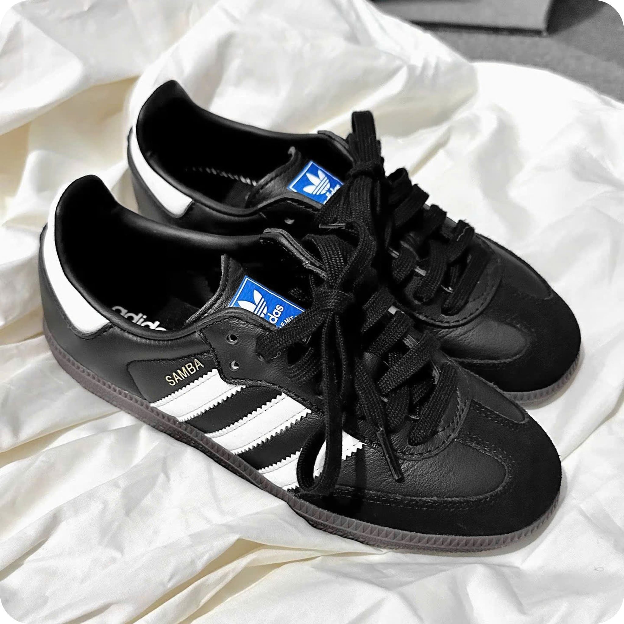  ADIDAS SAMBA OG BLACK GUM B75807 