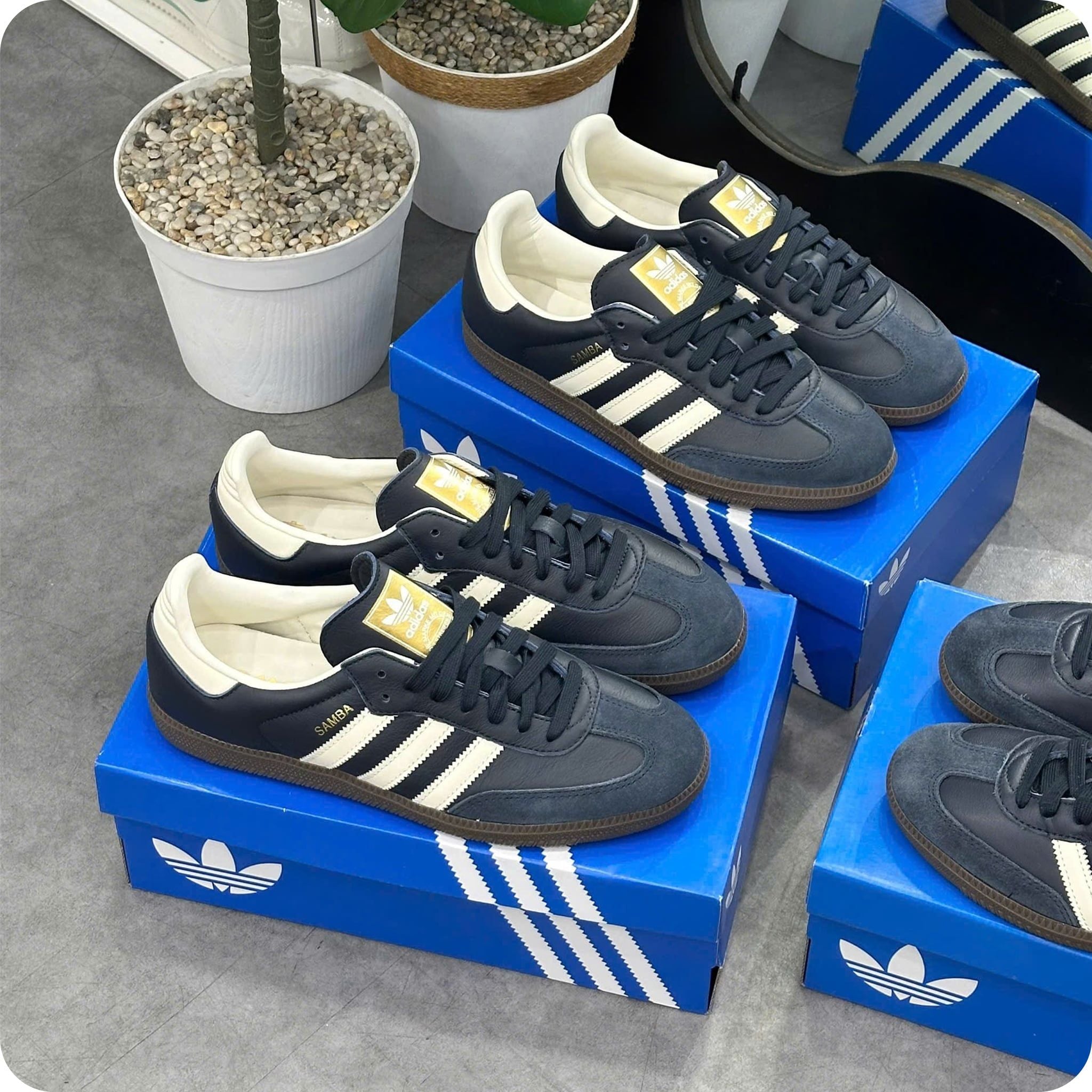  ADIDAS SAMBA OG NAVY WHITE GUM ID2056 