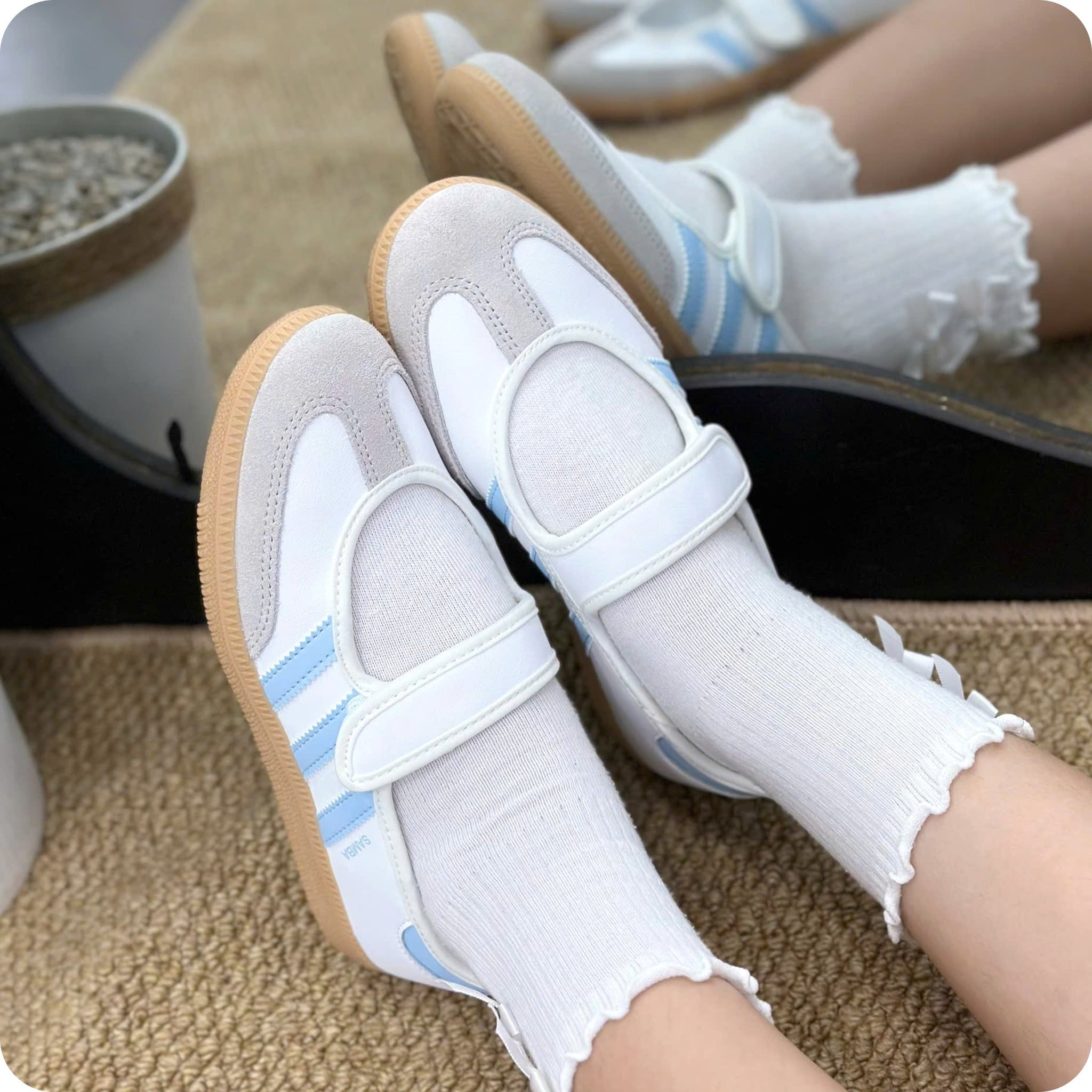  ADIDAS SAMBA JANE LIGHT BLUE JP9545 