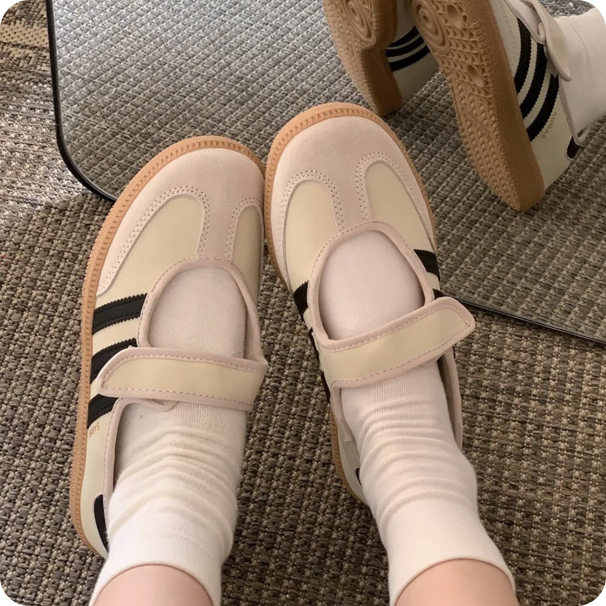  ADIDAS SAMBA JANE CREAM WHITE JR7338 