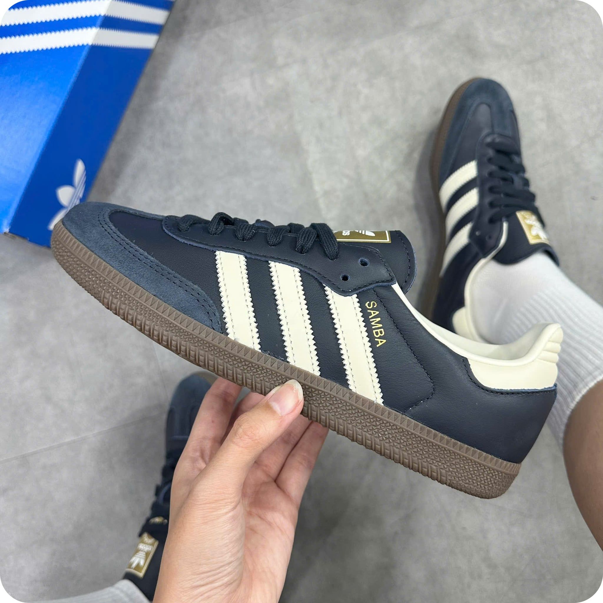  ADIDAS SAMBA OG NAVY WHITE GUM ID2056 