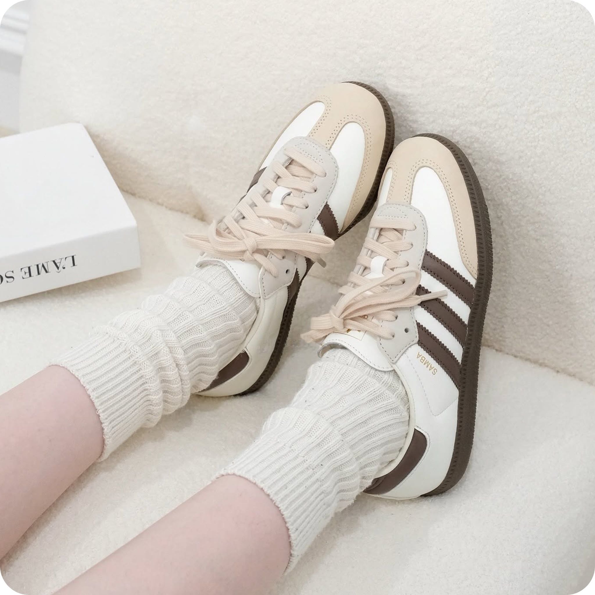  ADIDAS SAMBA OG OFF WHITE EARTH STRATA GUM JR8842 