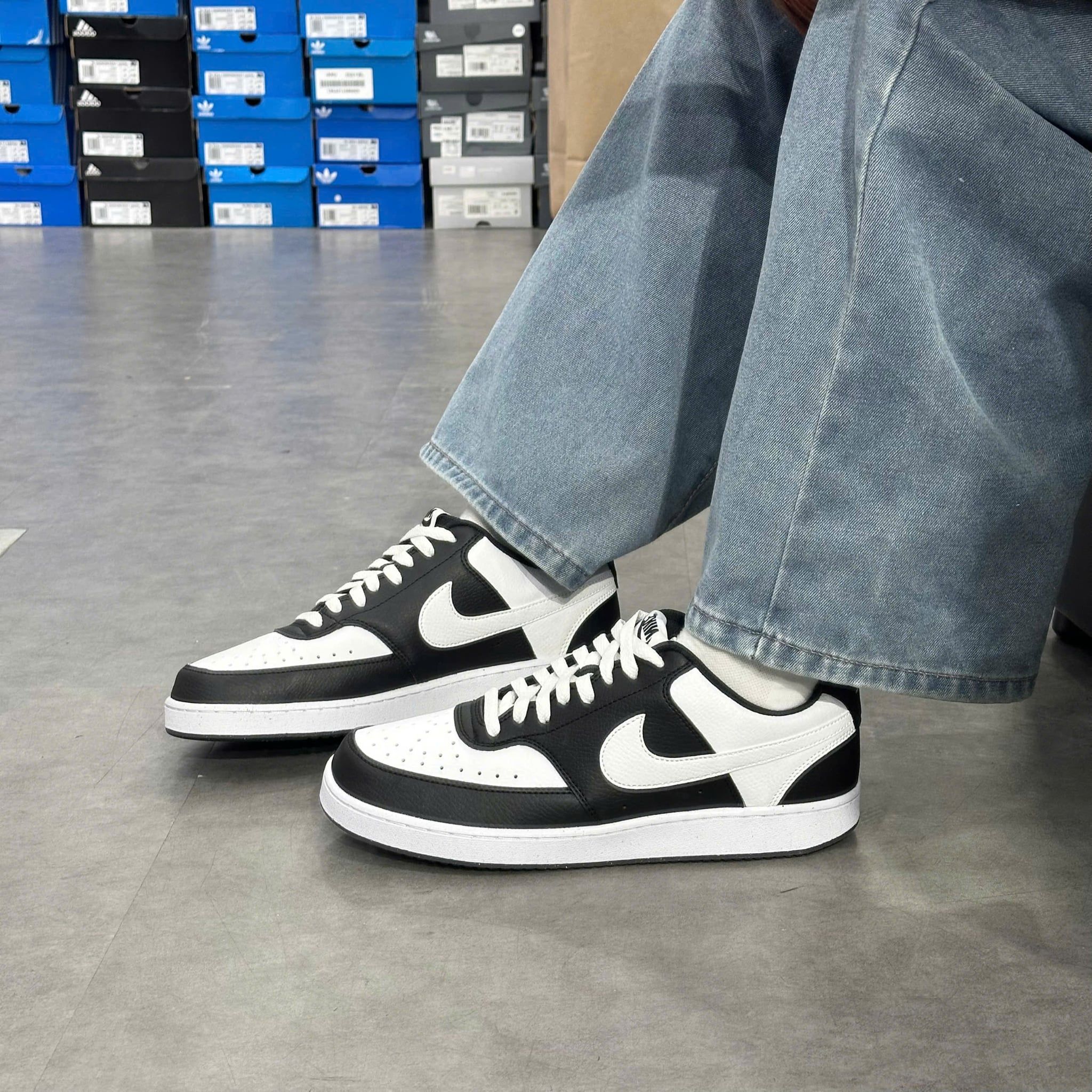  NIKE COURT VISION LOW BLACK WHITE HM9862-001 