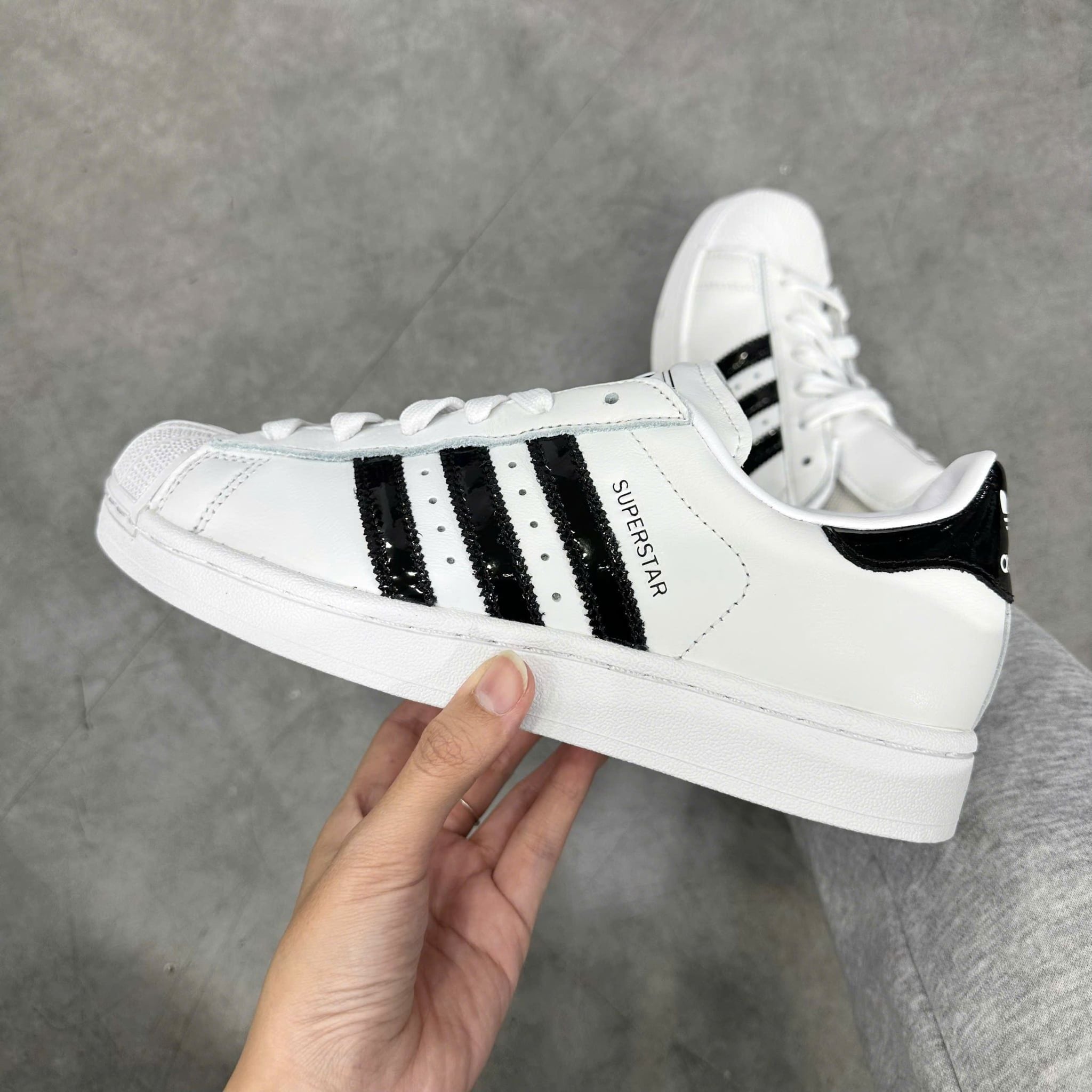  ADIDAS SUPERSTAR II CLOUD WHITE BLACK JP9677 