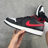  NIKE AIR JORDAN 1 LOW BLACK FIRED RED GS 553560-063 