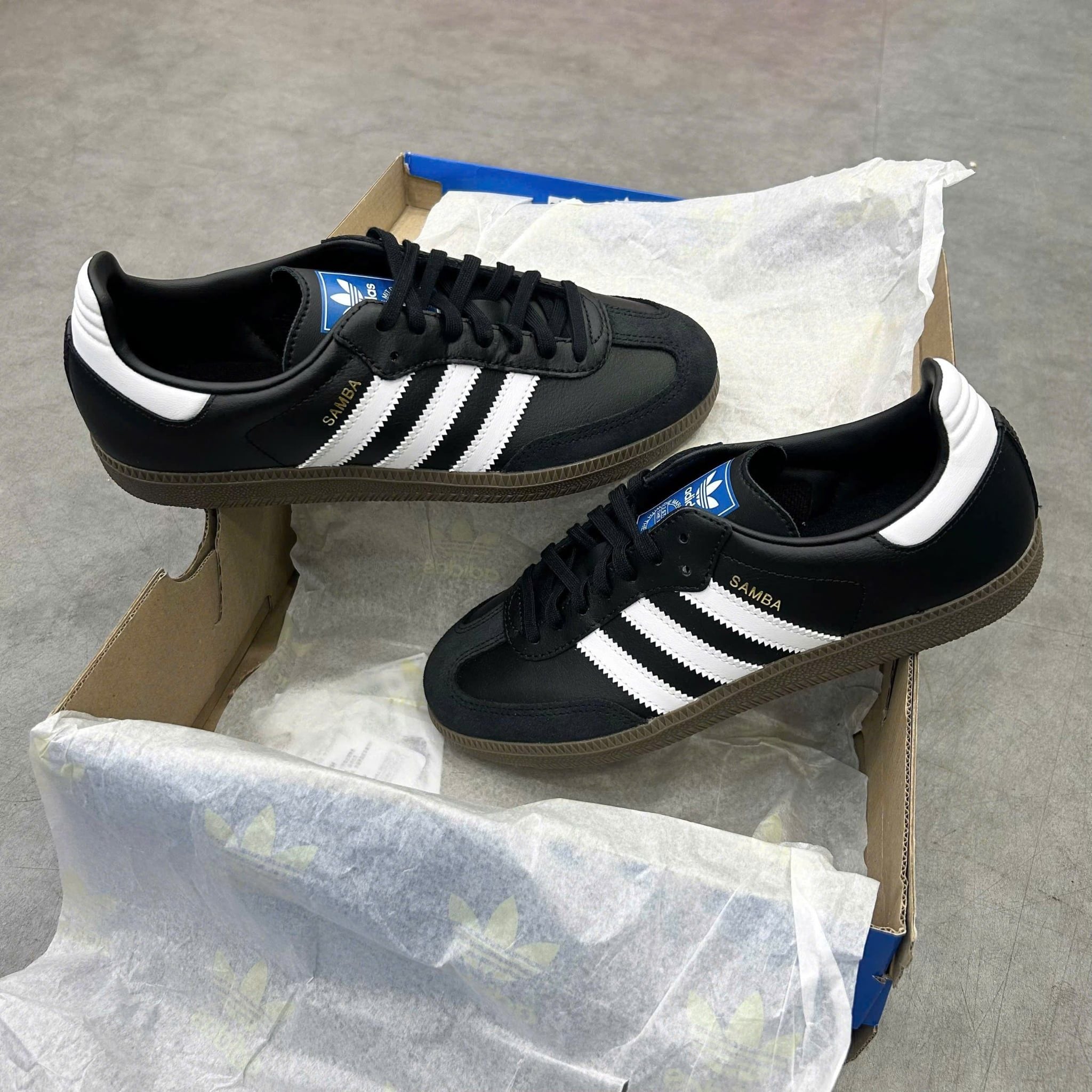  ADIDAS SAMBA OG BLACK GUM B75807 