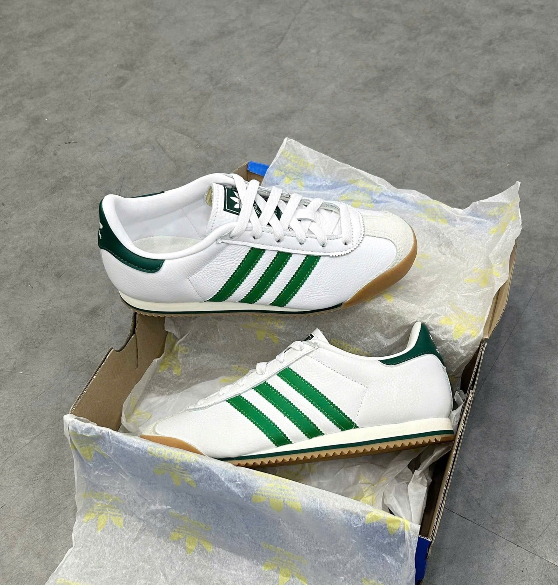  ADIDAS K 74 WHITE GREEN COLLEGIATE GREEN GUM JP9638 
